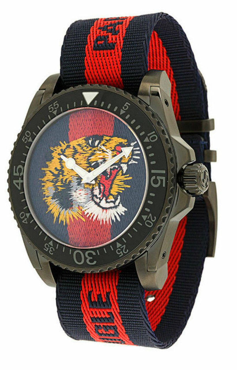 gucci dive watch tiger