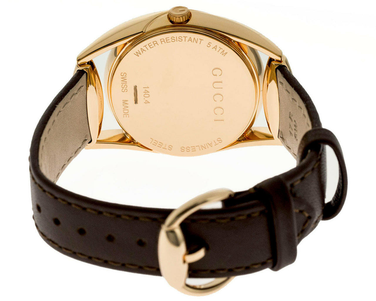 Gucci 140.4 Horsebit Watch SS Gucci YA140403 Womens Horsebit White Quartz Watch main image 3