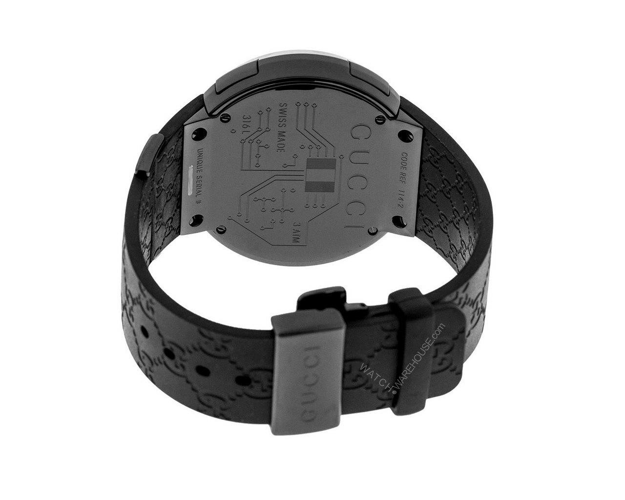 Genuine Men's Gucci Watch with Black 6 Carats Diamonds YA114207 964782