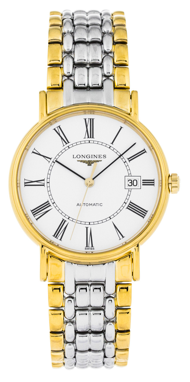 Longines Presence 38.5mm Automatic PVD Two-Tone Watch L49212117
