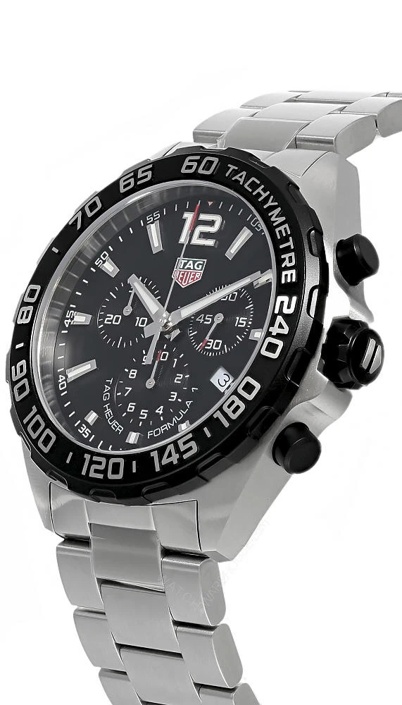Tag Heuer Black and Silver Watch WAY141C.BA0918 TAG Heuer Aquaracer Diamond Women main image 4