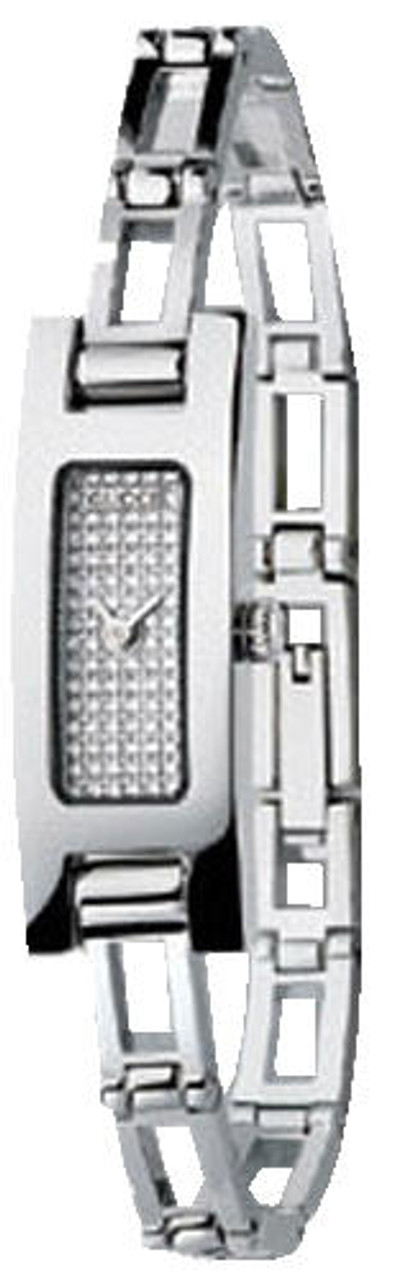 Gucci Petite Diamond Dial S-Steel Women's Watch YA039501