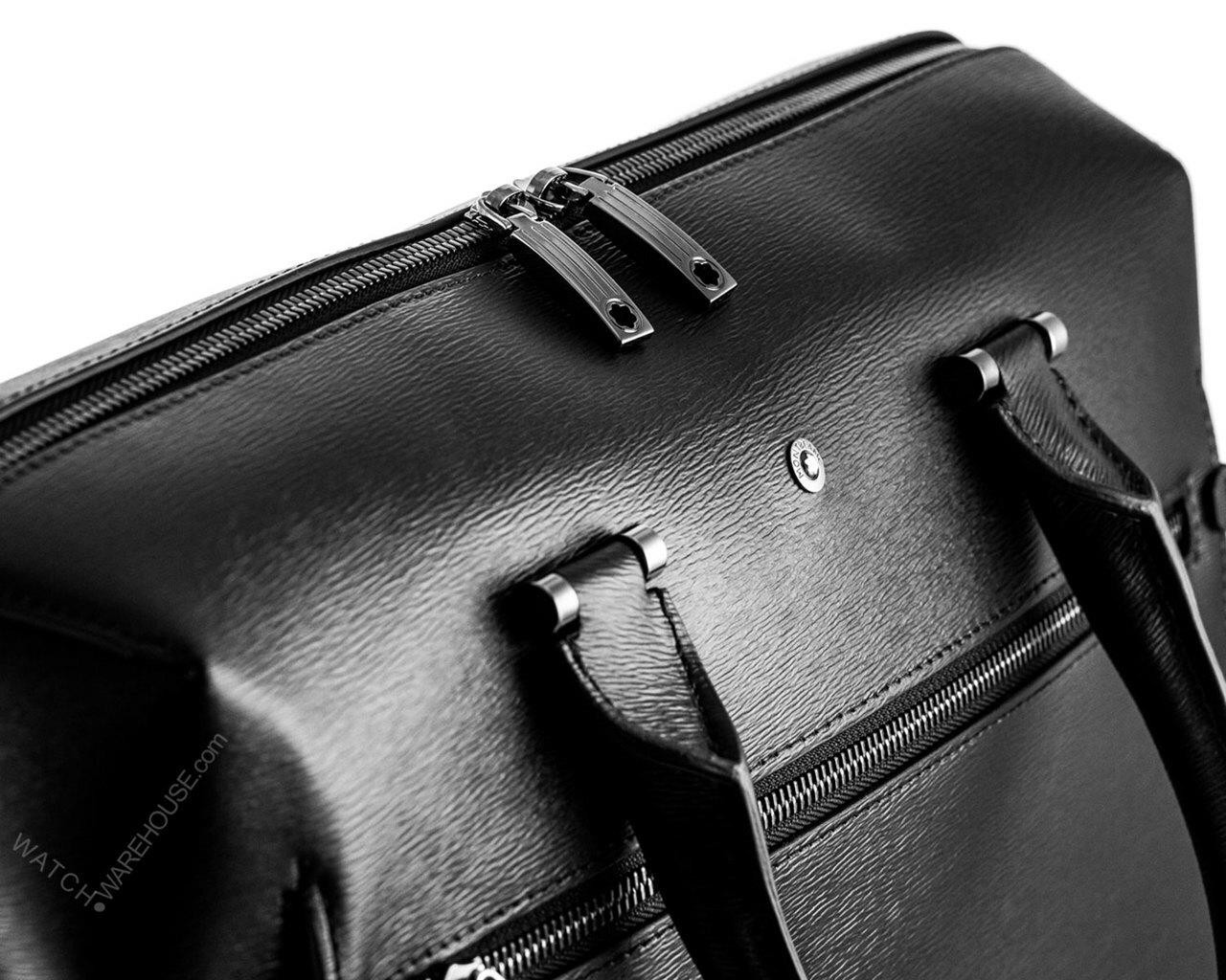 MONTBLANC 4810 Westside Large Black Leather Document Case 116376