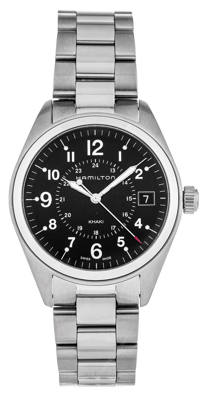 HAMILTON Khaki Field 40MM SS Quartz BLK Dial Men's Watch H68551933