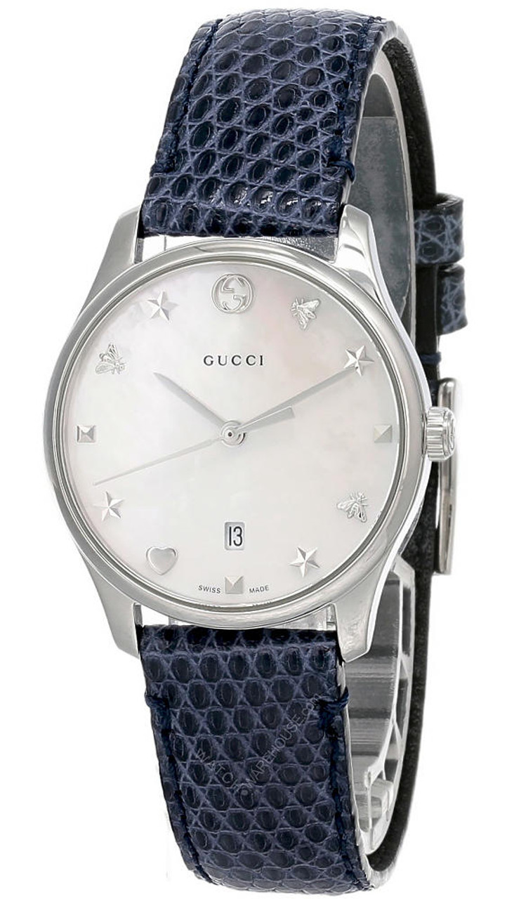 時計 GUCCI MATHER OF PEARL Gucci Watches Gucci Series 1500 Mother of Pearl Diamond