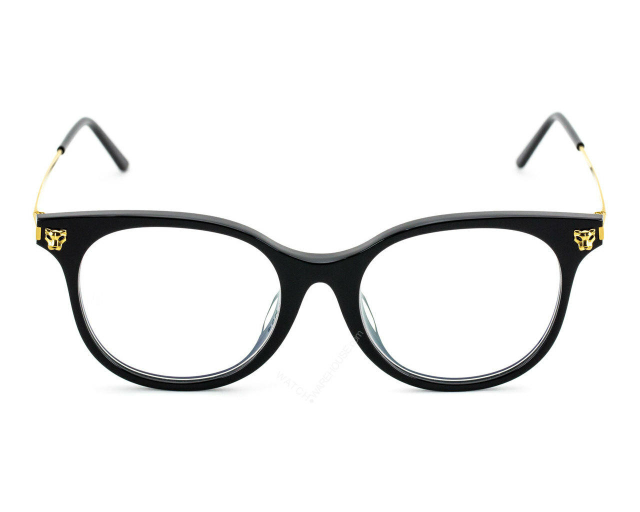Eyewear Brands CARTIER Panthere Black Acetate Pantos Optical Eyewear CT0031OA-001