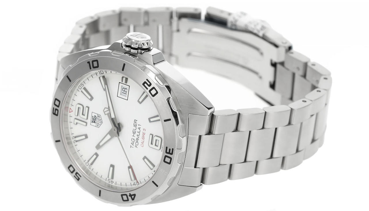 TAG HEUER Formula-1 Calibre 5 White Dial Men's Watch WAZ2114.BA0875