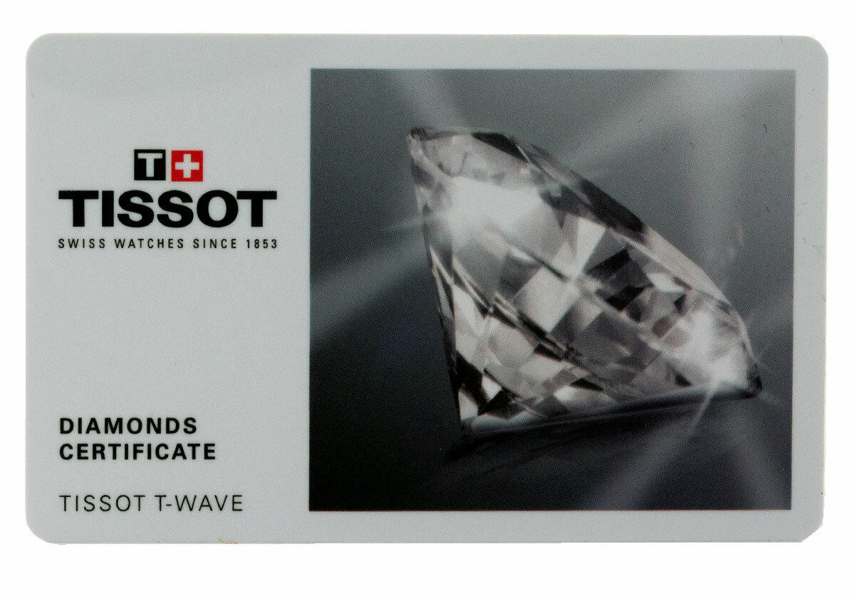Tissot T-Wave Diamonds Certificate with Black and White Design TISSOT T-WAVE WITH DIAMONDS main image 4