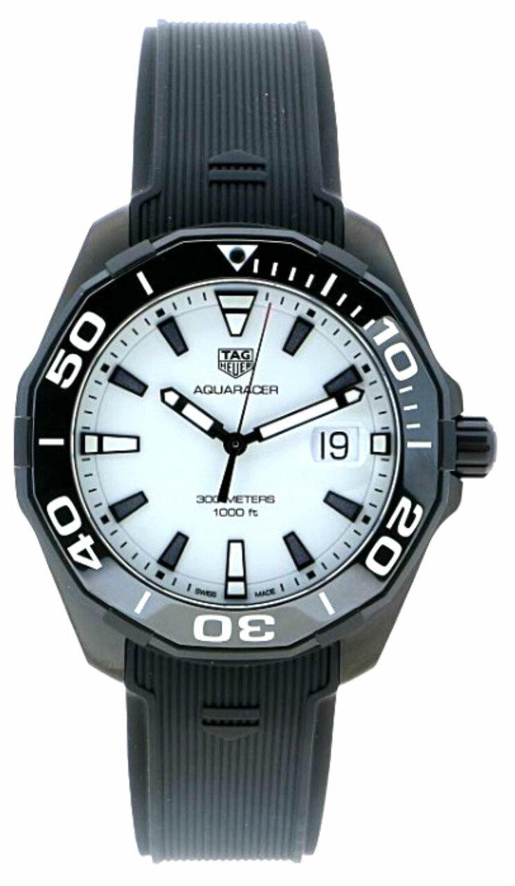 TAG HEUER Aquaracer Night Diver 43MM Men's Watch WAY108A.FT6141 | Fast ...