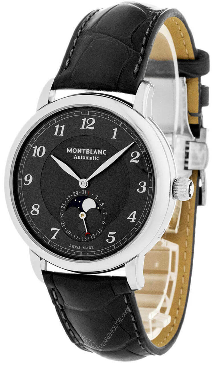 MONTBLANC M Buckle Black/Blue 35MM Reversible Leather Belt 127698, Fast &  Free US Shipping