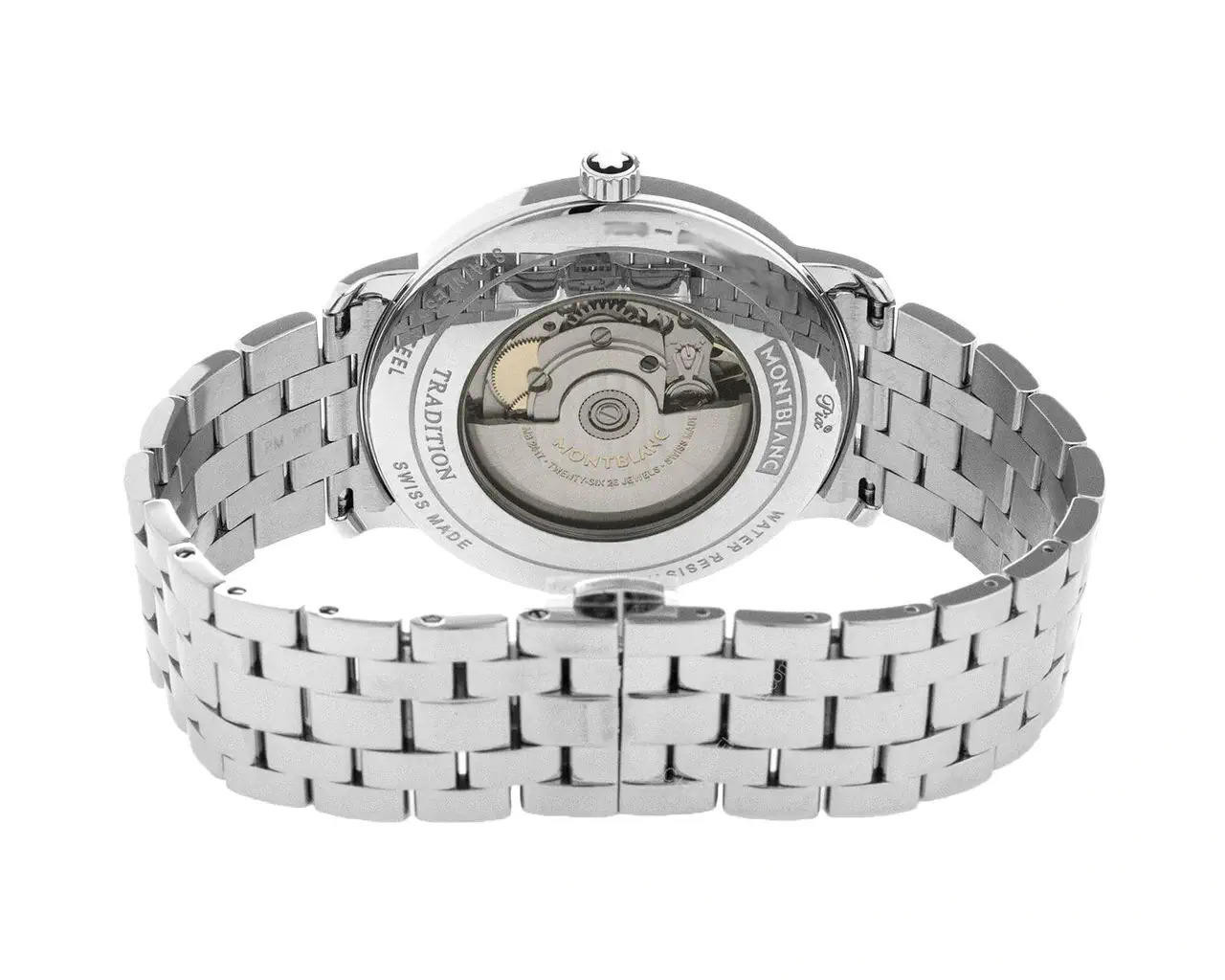 【WRMTN】 MONTBLANC Tradition Date 40MM Black Dial Automatic Men's Watch