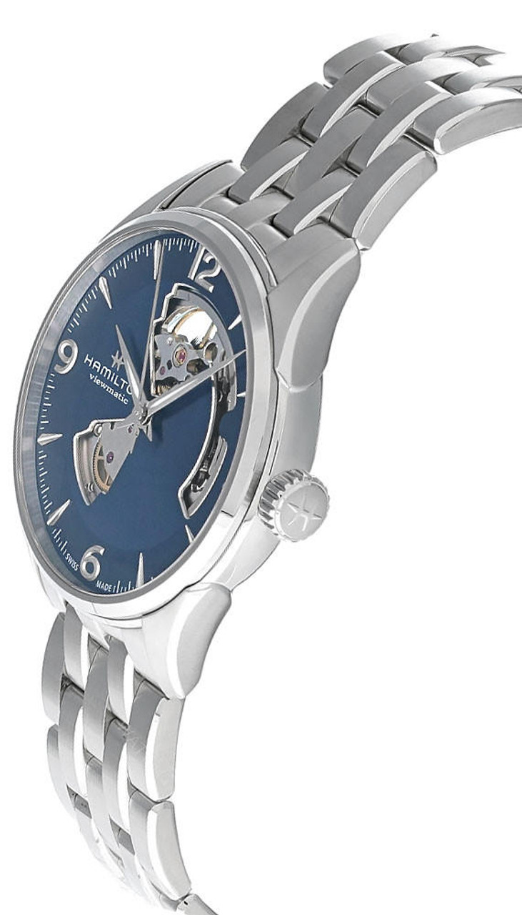 HAMILTON Jazzmaster AUTO Open Heart Blue Dial Men's Watch H32705141