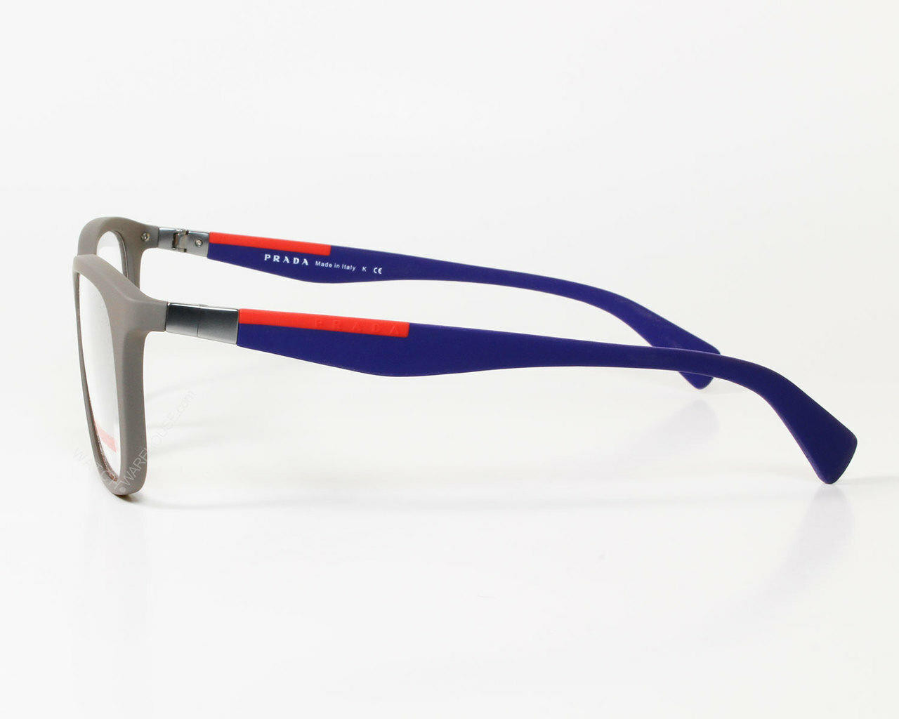 Prada Rectangle Gray Full Rim Frame Men's Eyewear 0PS04FV-UR41O1-55
