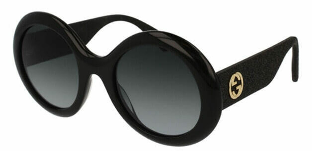 Eyewear Brands Gucci Grey Gradient Round Womens Sunglasses GG0101S 001 Eyewear Brands Gucci Grey Gradient Round Womens Sunglasses GG0101S 001