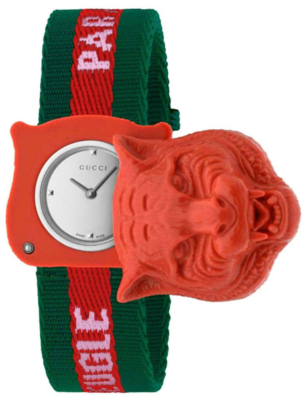 gucci red tiger watch