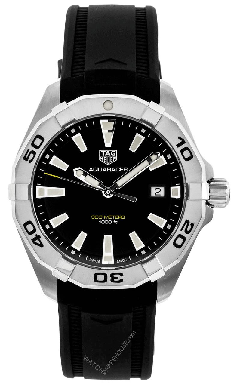 TAG HEUER Aquaracer 41MM Quartz Black Dial Men's Watch WBD1110.FT8021