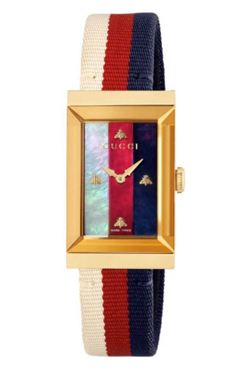 GUCCI　ドミノ　グッチ GUCCI G-Frame 21MM Rectangular Multi Color Dial Women's Watch