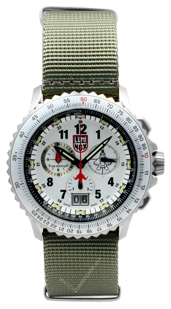LUMINOX F-22 Raptor 9200 44MM Black/White Dial Men's Watch XA