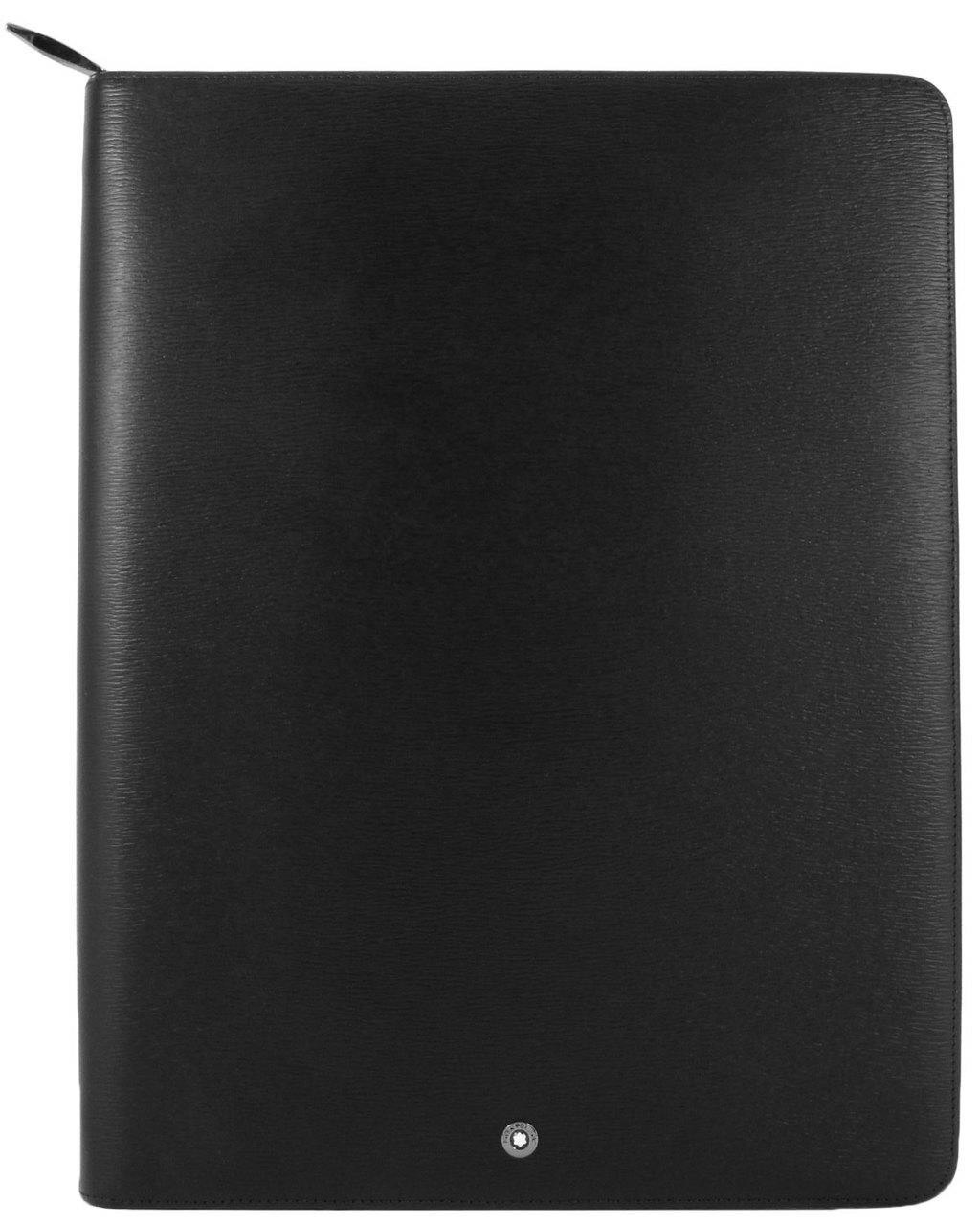MONTBLANC 4810 Westside Large Black Leather Zip Notepad 114705 | Fast ...