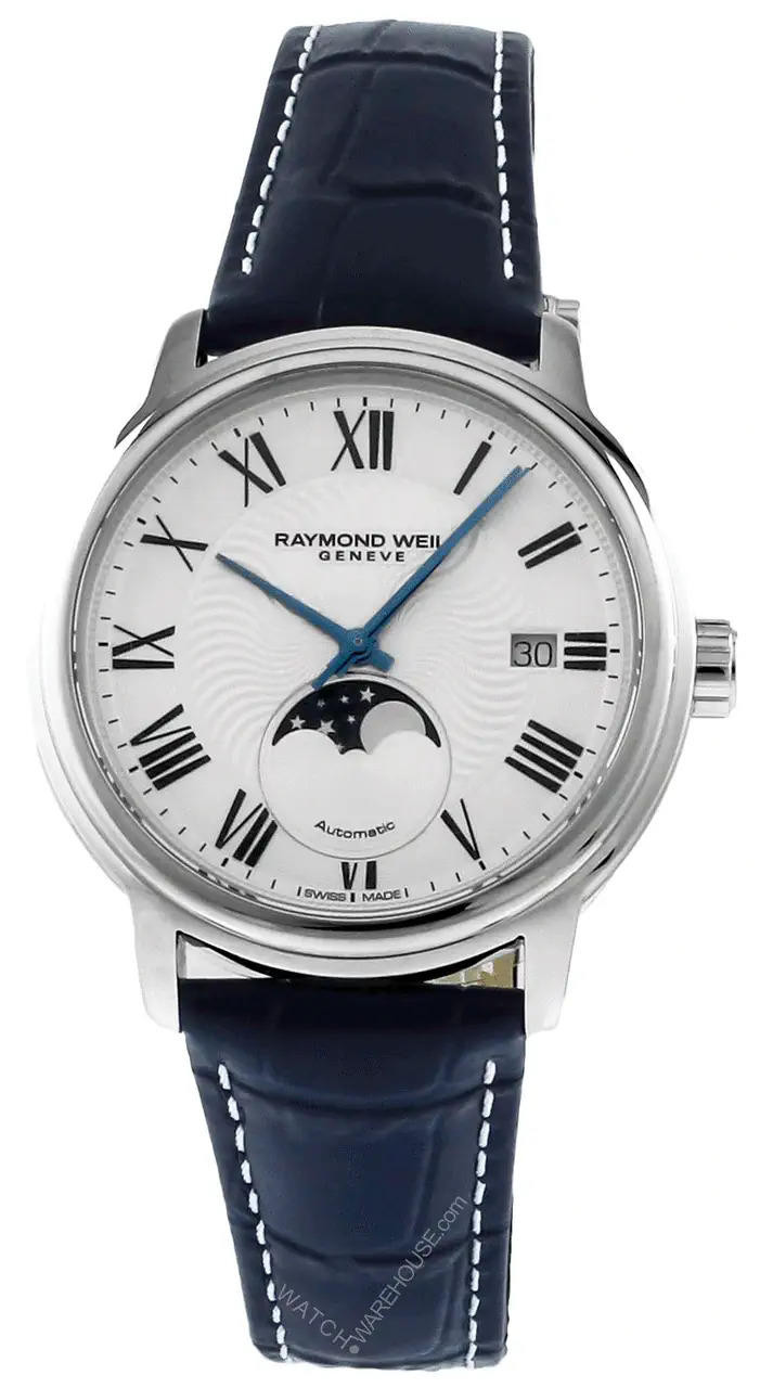 RAYMOND WEIL Maestro AUTO Moonphase Silver Dial Men s Watch 2239