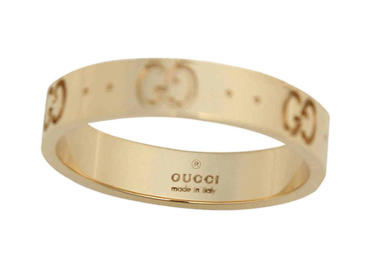 Gucci Icon 18kt White Gold Diamond Thin Band Ring – Bailey's Fine