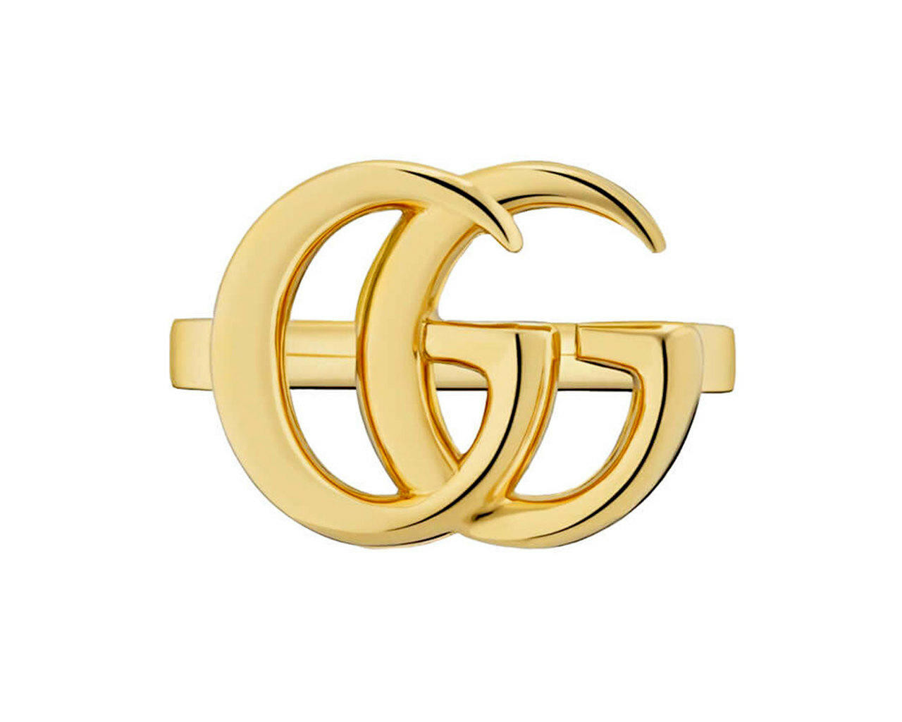 GUCCI Running 18K GG Yellow Gold 9.2 Gram Ring YBC525686001013