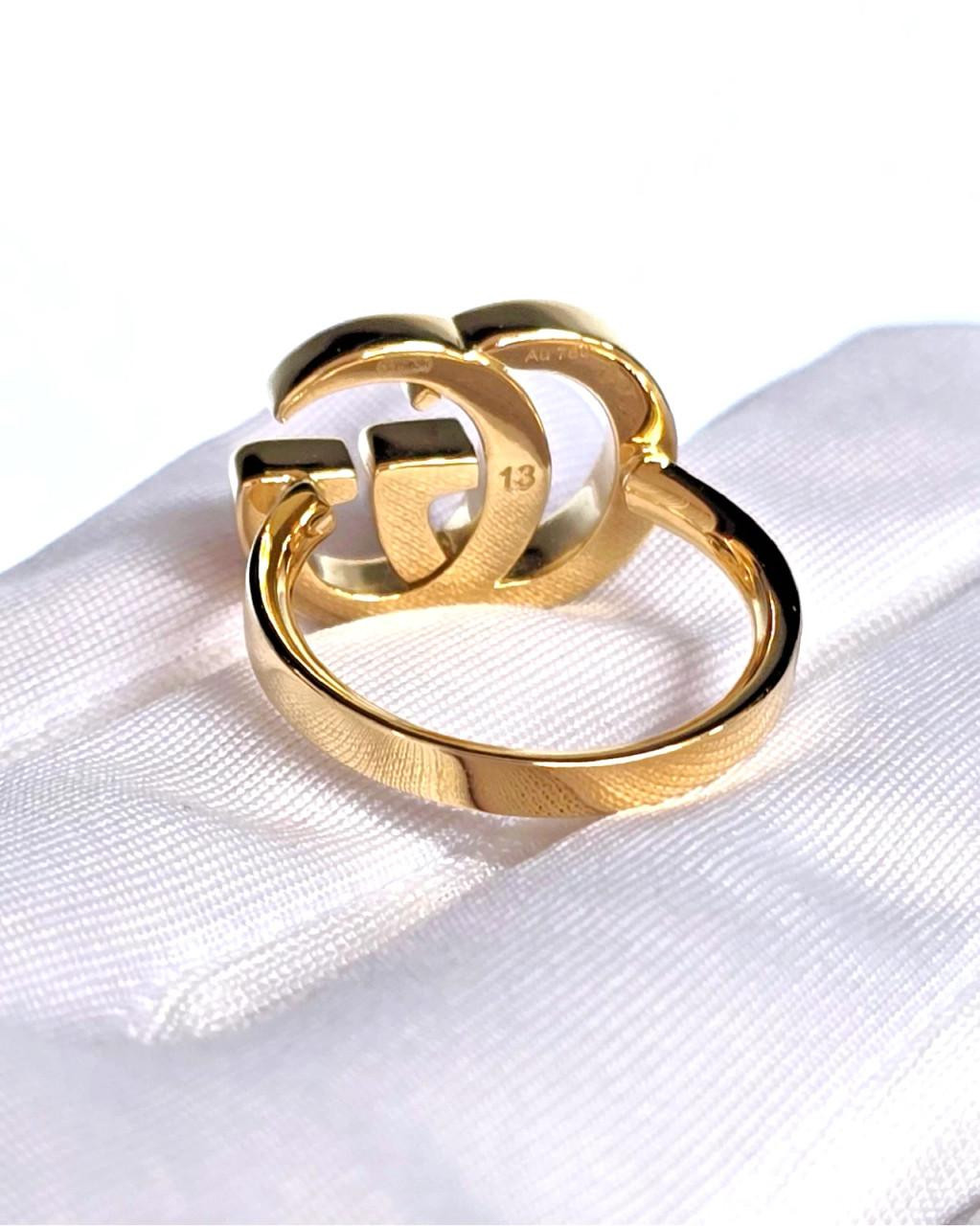 GUCCI Running 18K GG Yellow Gold 9.2 Gram Ring YBC525686001013
