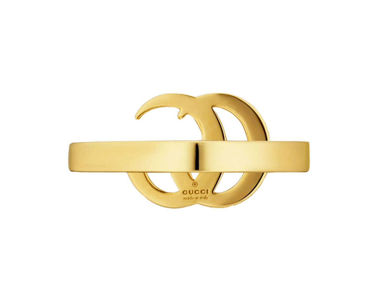 GUCCI Running 18K GG Yellow Gold 5.4 Gram Ring YBC525690001013 