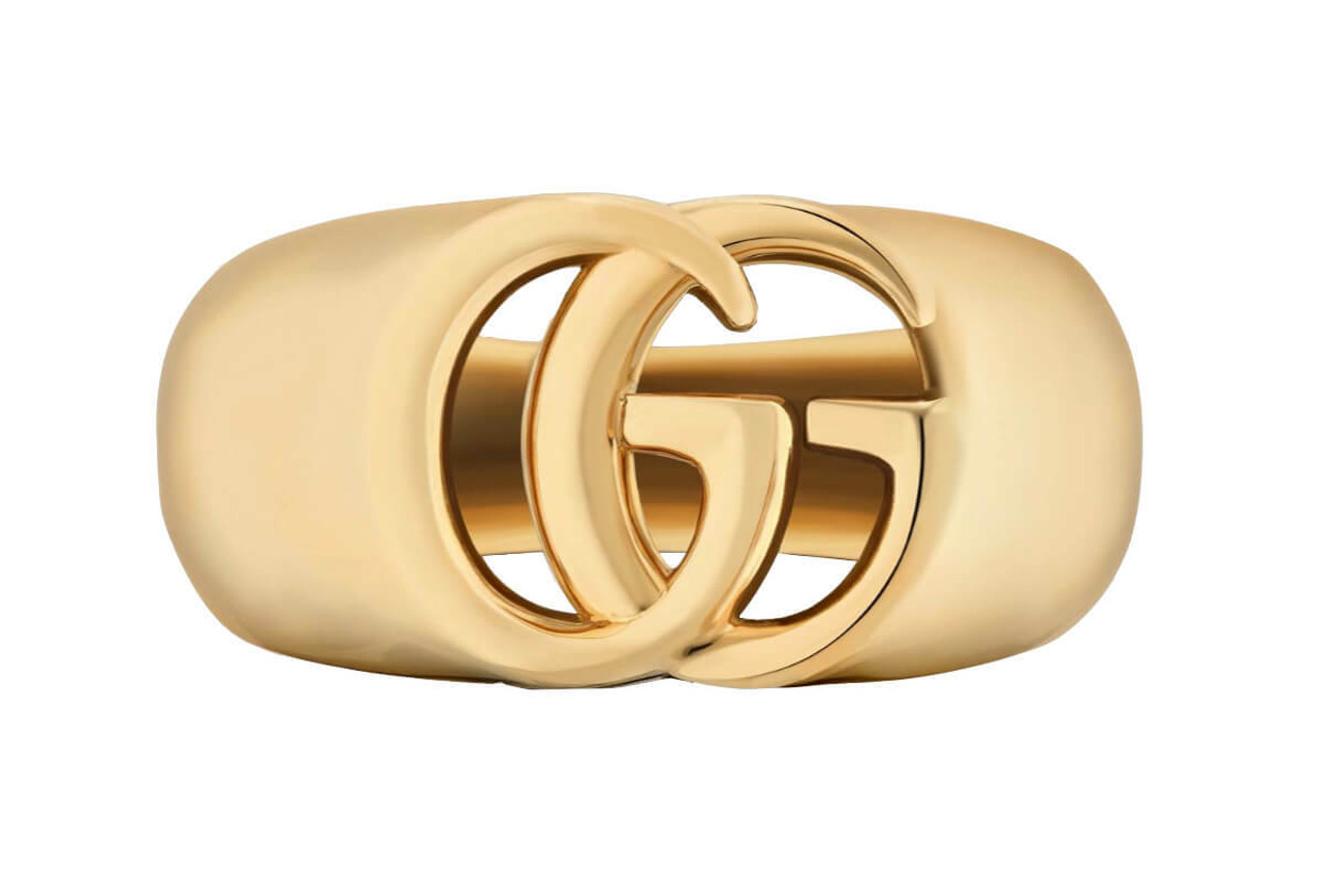 GUCCI GG Running 18k Yellow Gold 14.5 Gram Ring YBC525727001013