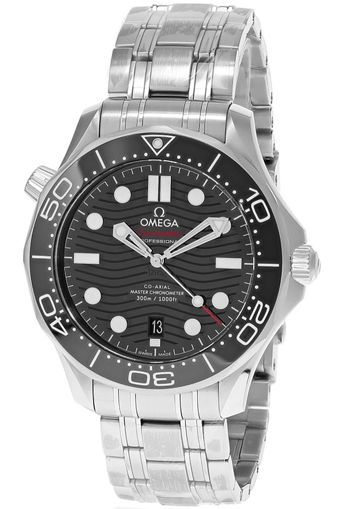 OMEGA Seamaster Automatic SS 42MM Black Dial Men's Watch 210.30.42.20.01.001 / 21030422001001