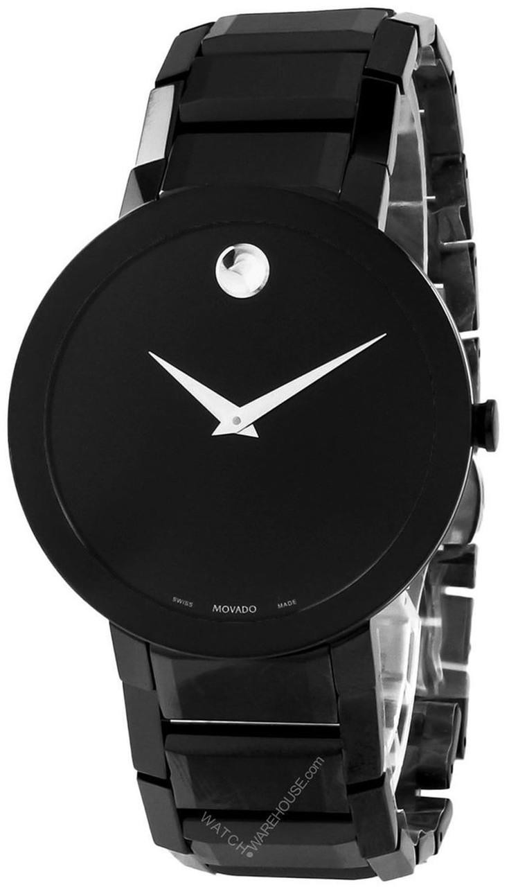 MOVADO Sapphire 39MM Stainless Steel Black Dial Men's Watch
