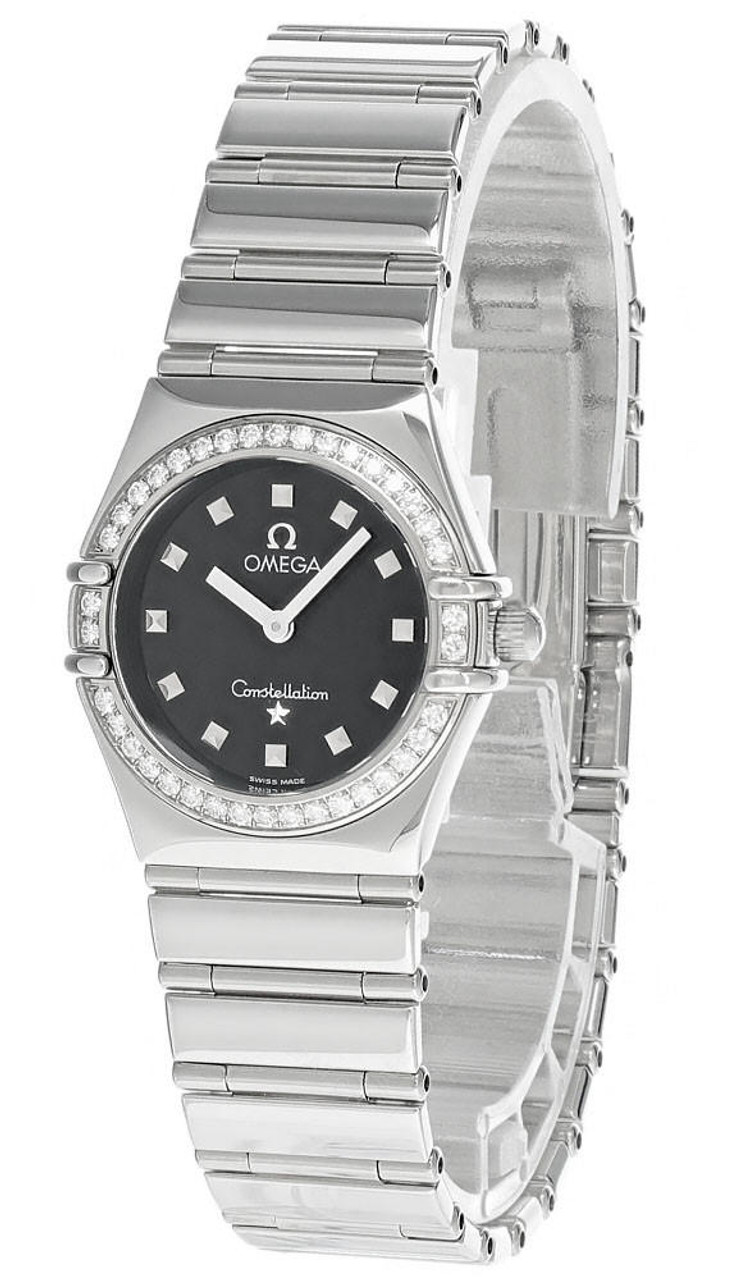 Omega Constellation Manhattan 28mm Ladies Watch O13120286055002 | Watches  Of Switzerland US