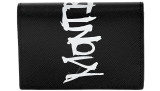 Montblanc Accessories MONTBLANC Sartorial Graffiti-Style Print BLK Saffiano LTHR Wallet 124140