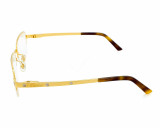 Eyewear Brands CARTIER Rectangular Shiny Metal 55-18-135MM Unisex Eyewear CT0041O 001