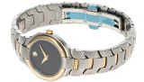 Movado watches MOVADO Portico 26MM SS Black Museum Dial Two-Tone Womens Watch 0604574