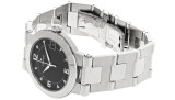 Movado watches MOVADO Vizio Stainless Steel Black Dial Date Mens Watch 1605695