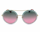 Eyewear Brands GUCCI Gold/Green Gradient 56-22-140MM Womens Sunglasses GG0061S 022 Eyewear Brands GUCCI Gold/Green Gradient 56-22-140MM Womens Sunglasses GG0061S 022
