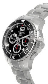 Longines watches LONGINES Hydroconquest CHRONO 41MM AUTO SS BLK Dial Mens Watch L37834566