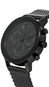 MOVADO Bold Evolution 42MM Chronograph SS Black Men's Watch