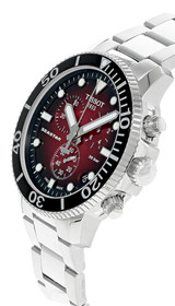 Tissot watches TISSOT Seastar 1000 CHRONO 45.5MM SS Red Dial Mens Watch T1204171142100