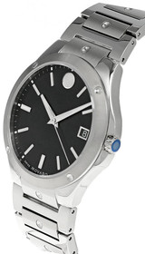 Movado watches MOVADO SE 41MM QTZ Stainless Steel Black Dial Mens Watch 0607541