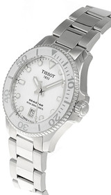 Tissot watches TISSOT Seastar 1000 36MM SS White Dial Unisex Watch T1202101101100