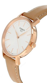 Tissot watches TISSOT Everytime 34MM Beige Leather Women's Watch T1432103601100