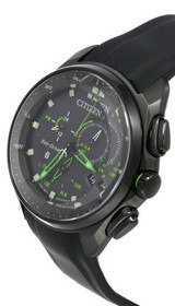 CITIZEN Axiom Eco-Drive Black Dial SS Men's Watch AT2245-57E