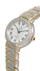 Bulova watches New Bulova Silver Dial 2-Tone Women's Watch 96R161 