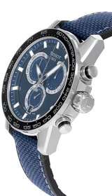 Tissot watches TISSOT Supersport CHRONO 45.5MM Blue Textile Men's Watch T1256171705103 