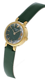 Tissot watches TISSOT Lovely Round 19.5MM SS Green Leather Women's Watch T1400093609100