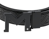 M buckle black 35 mm leather belt - Luxury Belts – Montblanc® CA