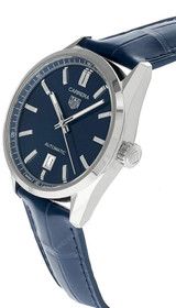 TAG HEUER Carrera Date 39MM AUTO Blue Leather Men's Watch WBN2112.FC6504