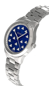 Gucci watches GUCCI G-Timeless Quartz 32MM SS Blue Lapis Stone Dial Unisex Watch YA1265043 